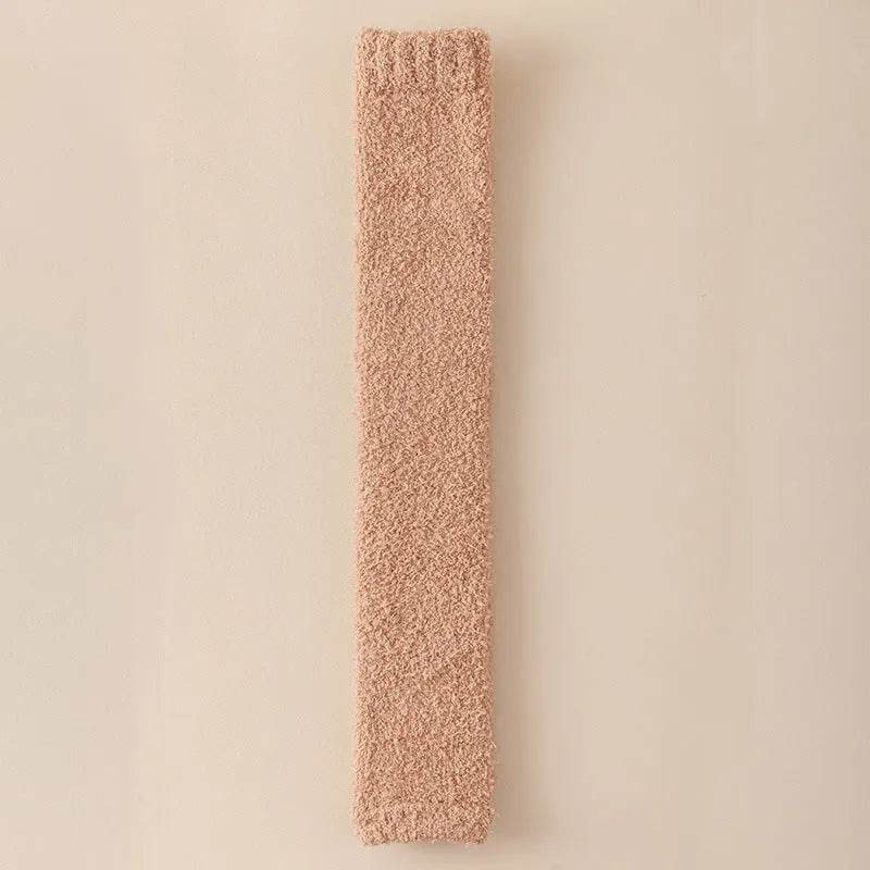 Winter Warm Plush Socks Women Dual-purpose Protection Heel And Knee Sock For Olds - www.Shopthatapp.com