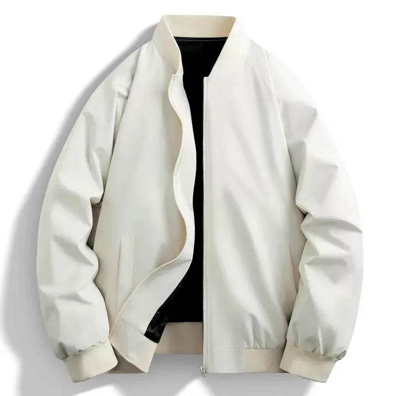 Autumn Casual All-matching Plain Baseball Uniform Cardigan Jacket Men - www.Shopthatapp.com