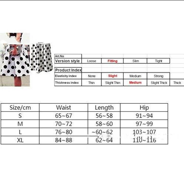 White Polka dot High Waist A-line  Pleated Midi Skirt for office work - www.Shopthatapp.com