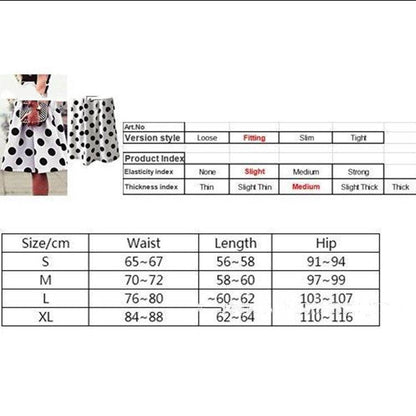 White Polka dot High Waist A-line  Pleated Midi Skirt for office work - www.Shopthatapp.com