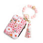 Women's Flora Print Tassel Leather Card Holder Wallet - www.Shopthatapp.com