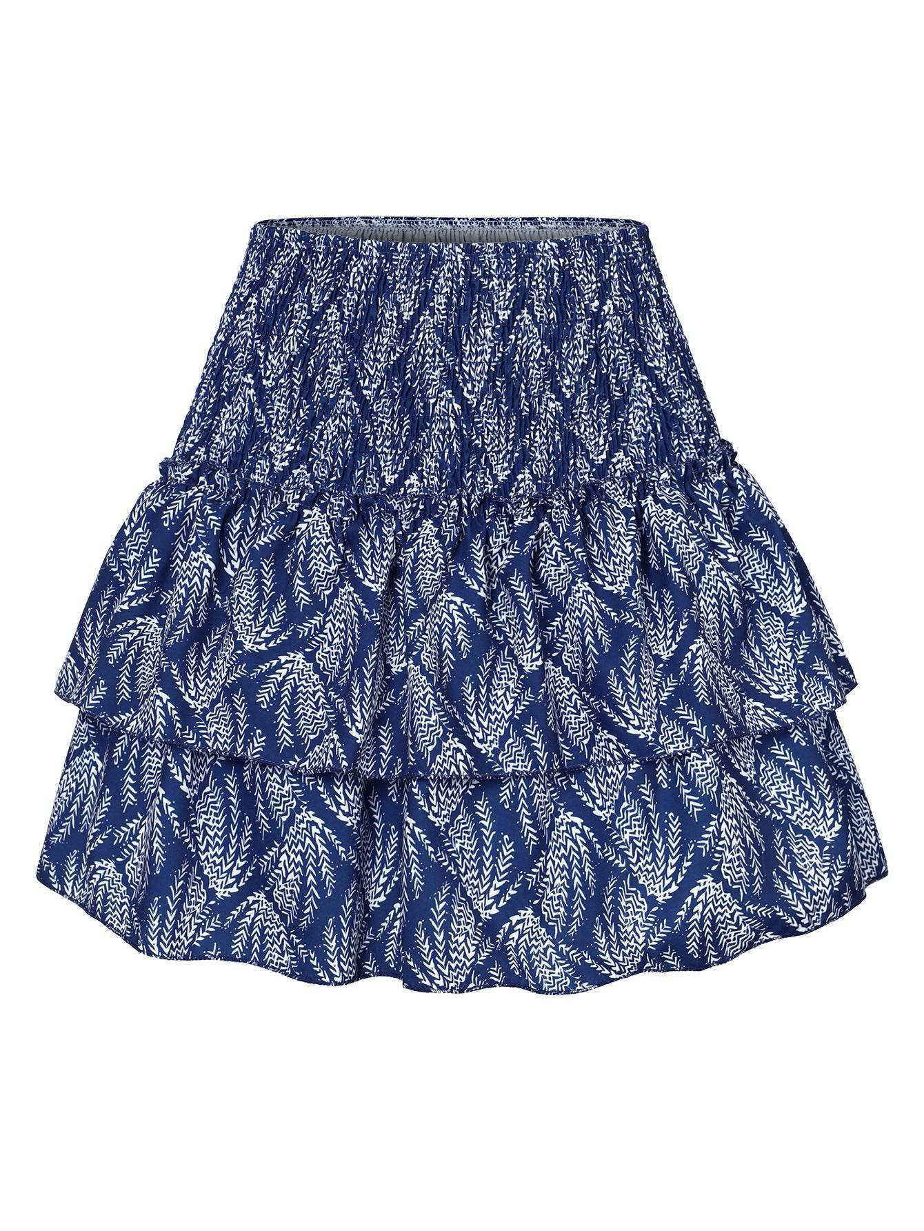 Leisure Versatile Lotus Leaf Women's Mini layered Skirt - www.Shopthatapp.com