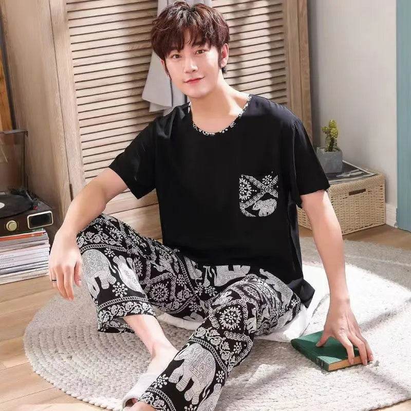 Cotton Silk Pajama Lounge trouser Pants Summer Women - www.Shopthatapp.com