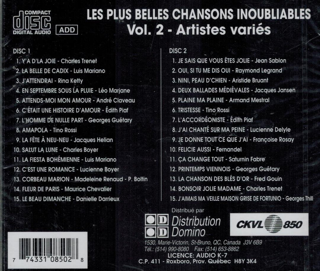 Chansons Inoubliables V2 - www.Shopthatapp.com