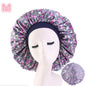 Beauty print Satin Silk Hair Bonnet for sleeping - www.Shopthatapp.com