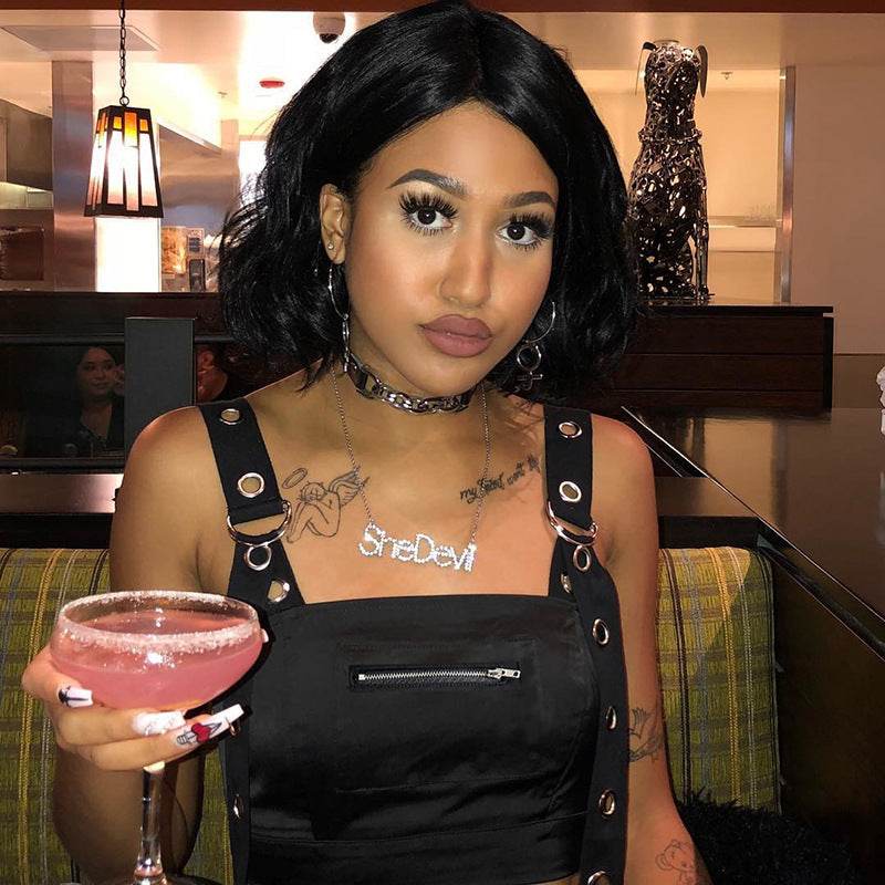 Summer Spring Black Tank Top Women Sleeveless Cropped Tops Hollow  Bustier Top Streetwear - www.Shopthatapp.com