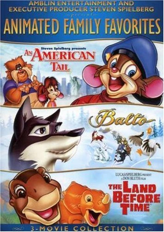 Animated Family Favourites 3-Movie Collection (An American Tail / Balto / The Land Before Time) - DVD - www.Shopthatapp.com