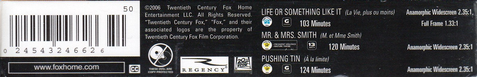 Angelina Jolie Celebrity Pack (Mr. & Mrs. Smith Disc/Life or Something Like It/Pushing Tin) - DVD - www.Shopthatapp.com