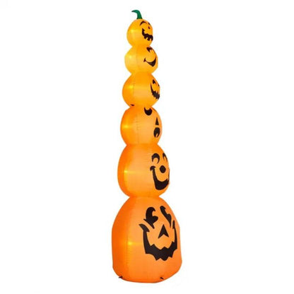 9FT Halloween Inflatable Stacked Pumpkins, Blow Up 6 Pumpkins Inflatable With Built-in LED Lights Outdoor Decorations Large Party Yard Decoration - www.Shopthatapp.com