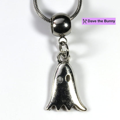 Collier fantôme - Bijoux gothiques pour hommes et femmes - Cadeau pour meilleur ami - Pendentif spirituel - Accessoire de chaîne tendance 100 % acier inoxydable - Un joli pendentif fantôme ou un bijou fantôme avec de jolies breloques fantômes