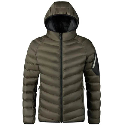 Winter Padded Thick Hooded Puffer Rain Jacket for men - www.Shopthatapp.com