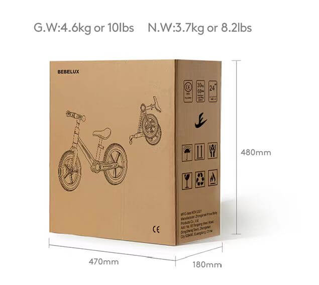 Kidstoylover Foldable Balance Bike for Kids: Durable, Lightweight, and Colorful - www.Shopthatapp.com