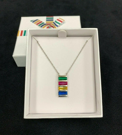 HBC 925 Sterling Silver Crystal Pendant Necklace - www.Shopthatapp.com