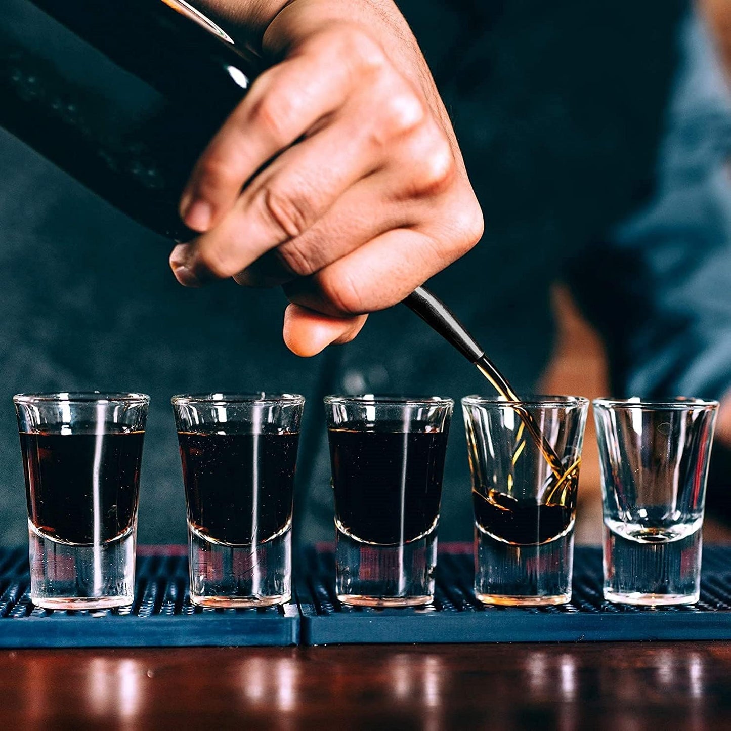 6 verseurs pour bouteilles d'alcool, verseur pour bouteilles d'huile, verseur pour boissons, spiritueux, acier inoxydable