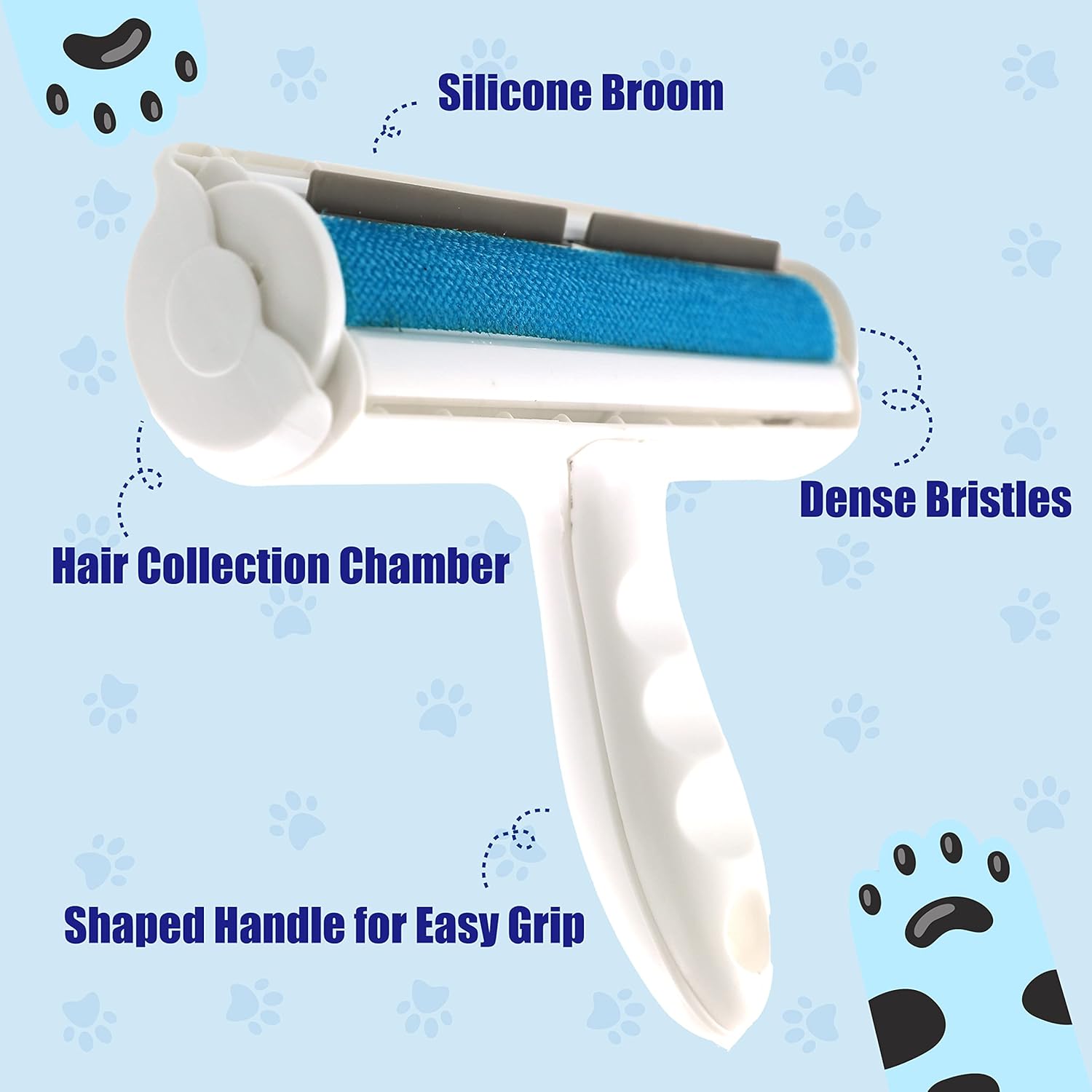 Pet Hair Remover Reusable Lint Roller for All Pets Removes Hairs You Cannot See - www.Shopthatapp.com