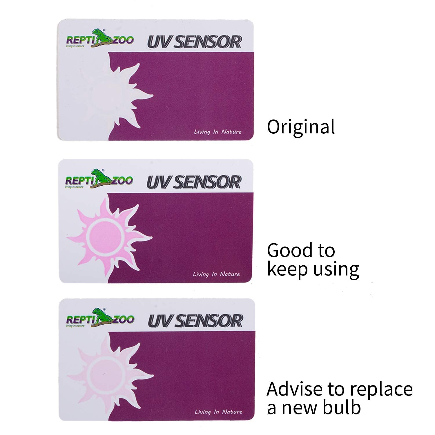 REPTIZOO UV Sensor Tester Card 2pcs - www.Shopthatapp.com