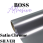 Adhesive Vinyl- Boss Adhesive - SATIN SILVER