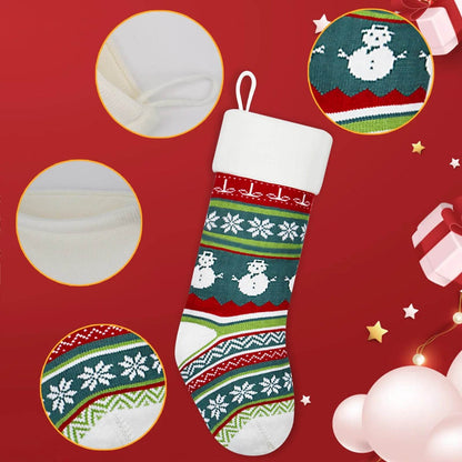 Christmas Stockings Candy Knitted Bag Wool - www.Shopthatapp.com