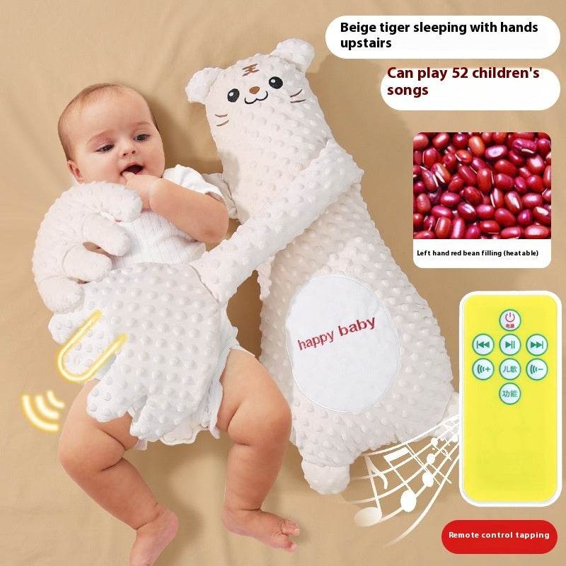 Infant Exhaust Pillow Hand Remote Controlled Soothing For Baby Sleep Cartoon Plush Toddler Comforting Hand - www.Shopthatapp.com