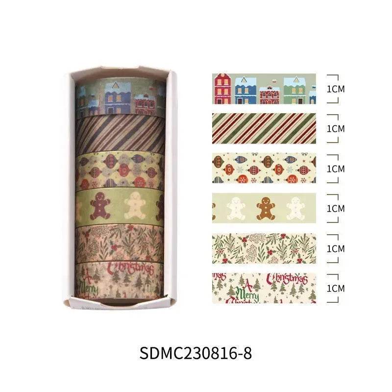Creative Christmas Gift And Paper Adhesive Tape Journal Tape Christmas Decoration Material Cute Christmas Tape - www.Shopthatapp.com