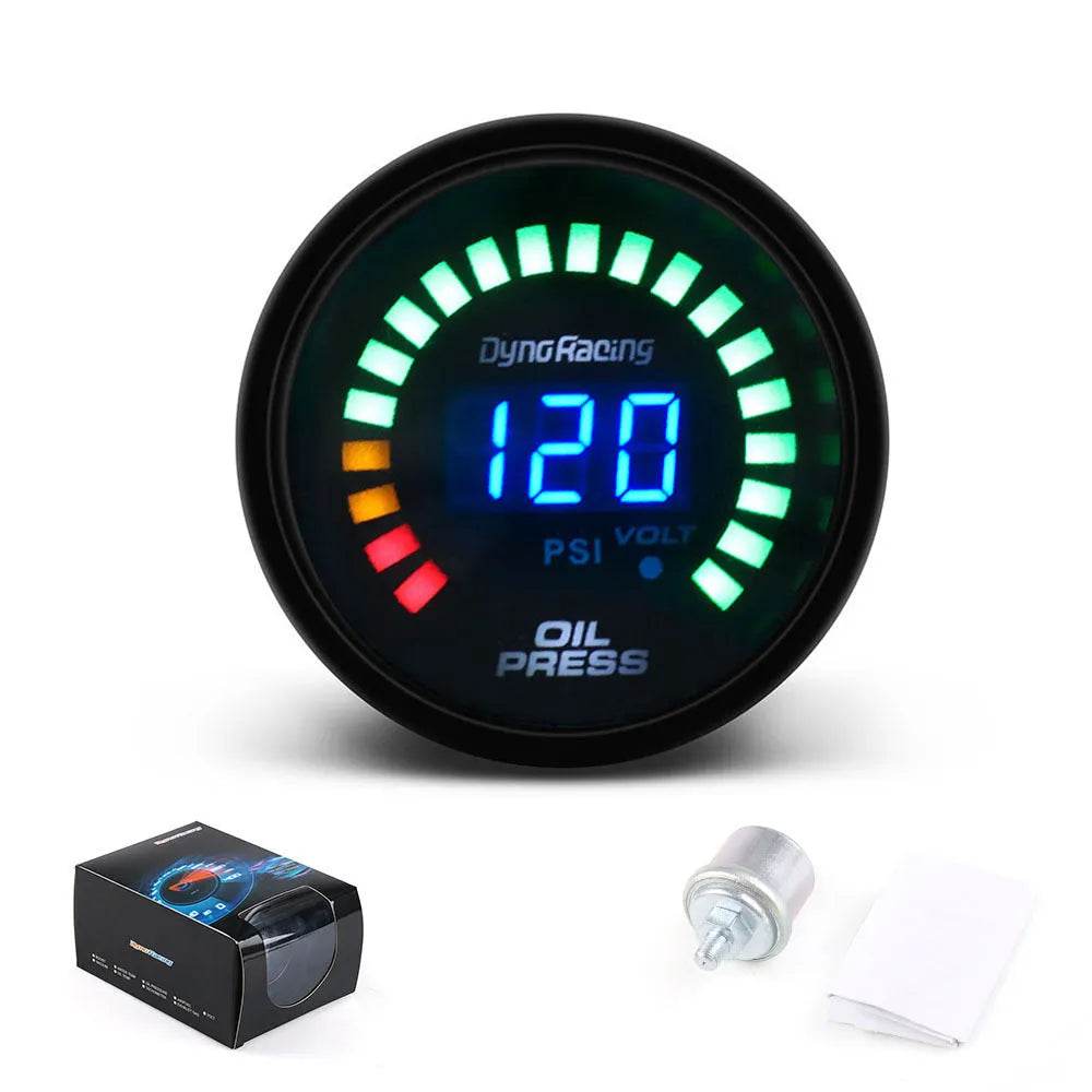 Automobile Car Refitted Oil Pressure Gauge With Sensor - www.Shopthatapp.com