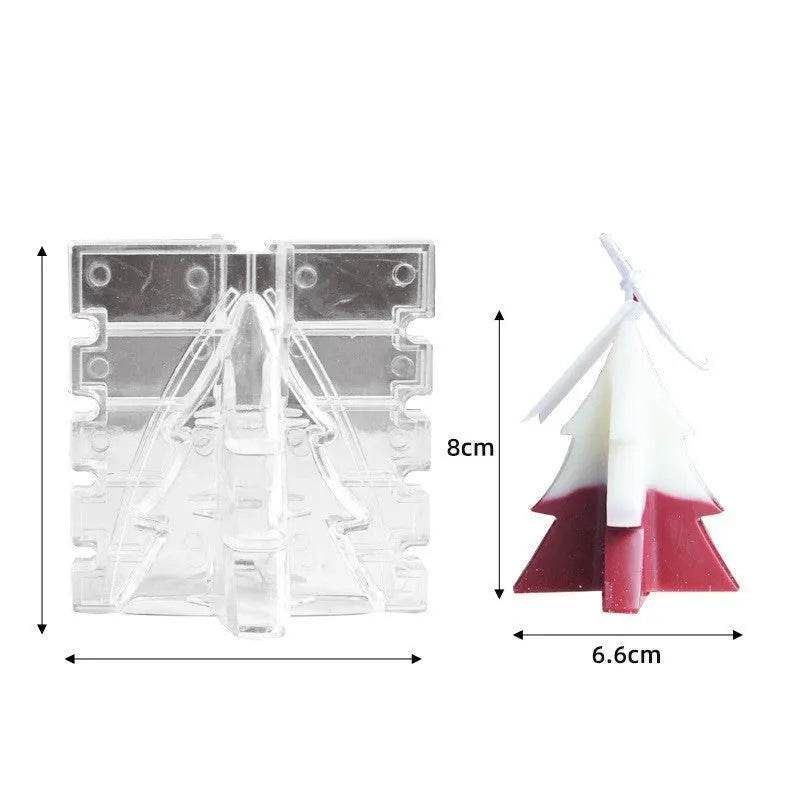 Christmas Tree Silicone Molds For DIY Christmas Creative Atmosphere Decoration Handmade Fragrant Candles - www.Shopthatapp.com