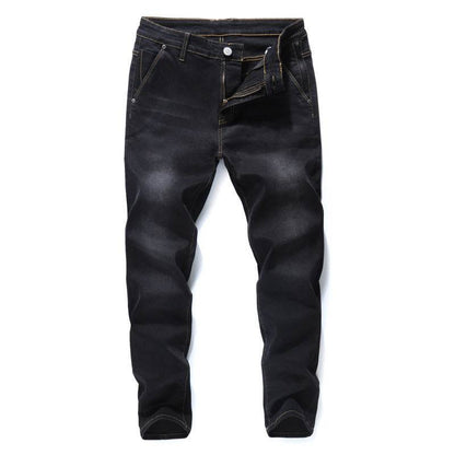Men's denim jeans straight fitted pants - www.Shopthatapp.com