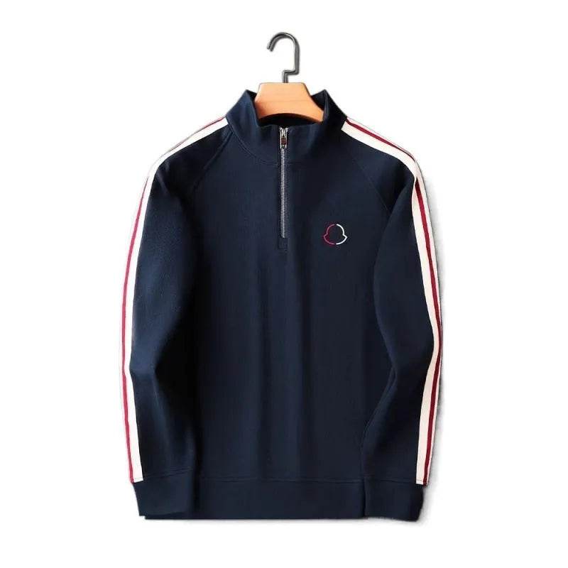 2pcs Fashion Side Stripe Leisure Sports Quarter Zip Tracksuit Co ord for Men - www.Shopthatapp.com