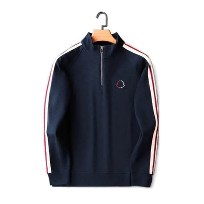 2pcs Fashion Side Stripe Leisure Sports Quarter Zip Tracksuit Co ord for Men - www.Shopthatapp.com