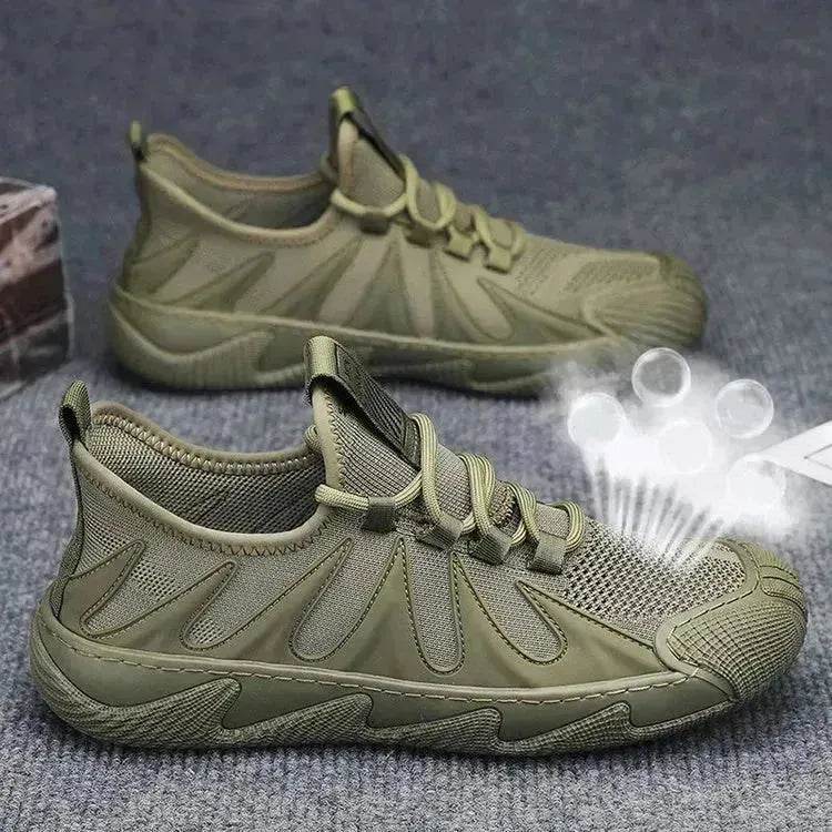 Breathable Mesh Sports Shoes Casual Lace-up Sneakers Men Non-slip Shoes - www.Shopthatapp.com