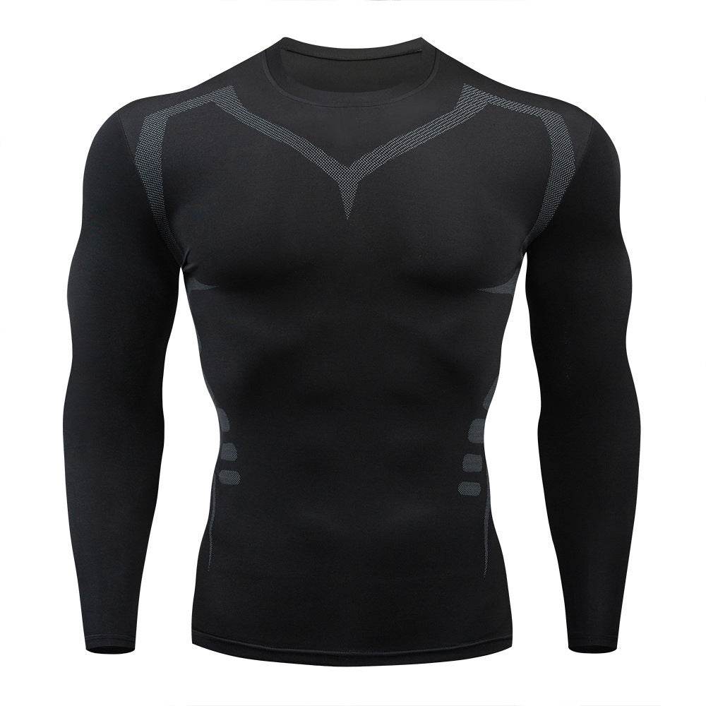 Men's Sports Quick-drying Long sleeve Workout Fitness T-shirt top - www.Shopthatapp.com