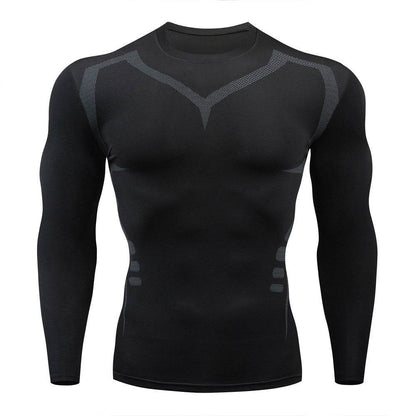 Men's Sports Quick-drying Long sleeve Workout Fitness T-shirt top - www.Shopthatapp.com