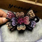 Elegant Rhinestone Barrette Flower Hair Clip - www.Shopthatapp.com