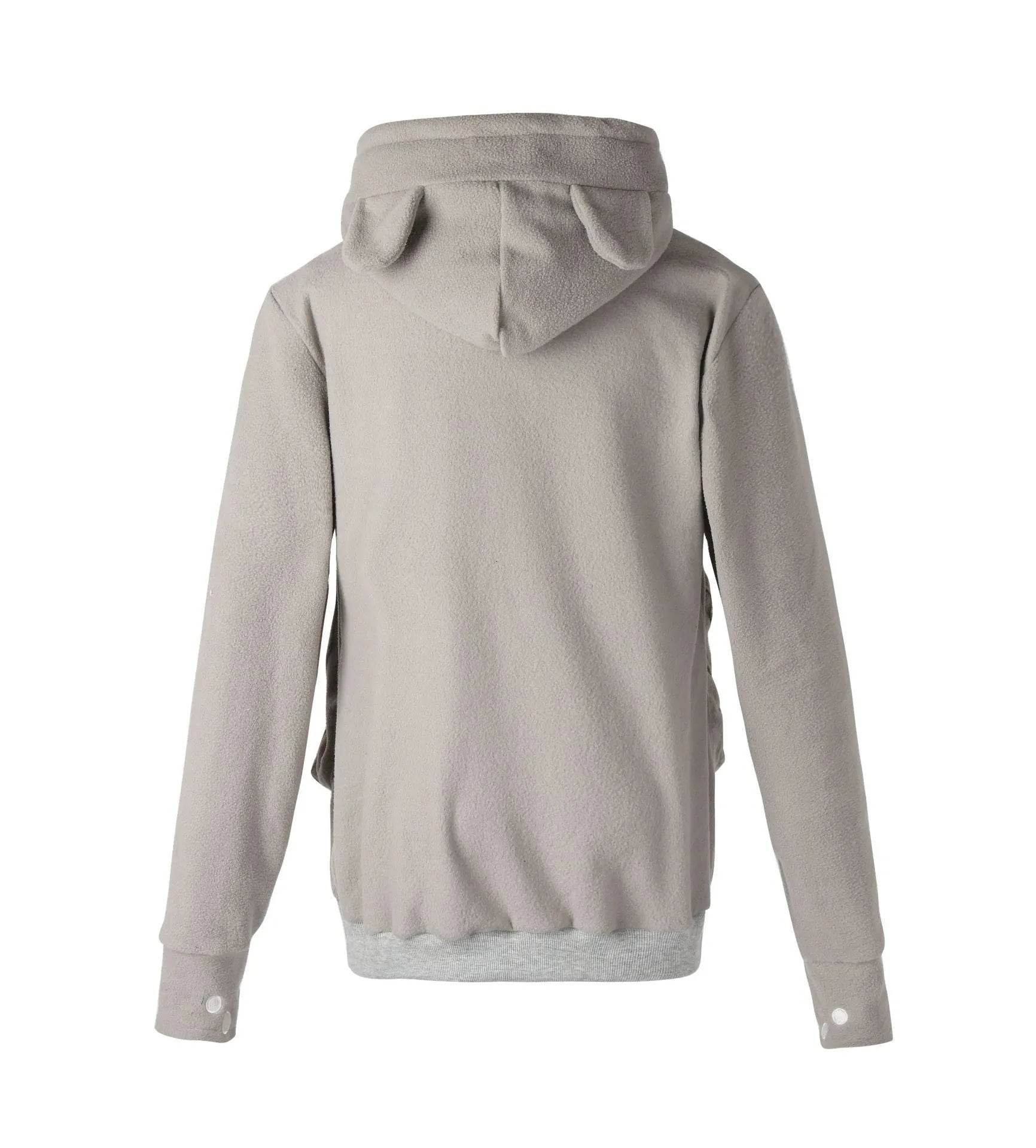 Sweatshirt With Pockets – Women’s Casual Solid Cat Lover Hoodie - www.Shopthatapp.com