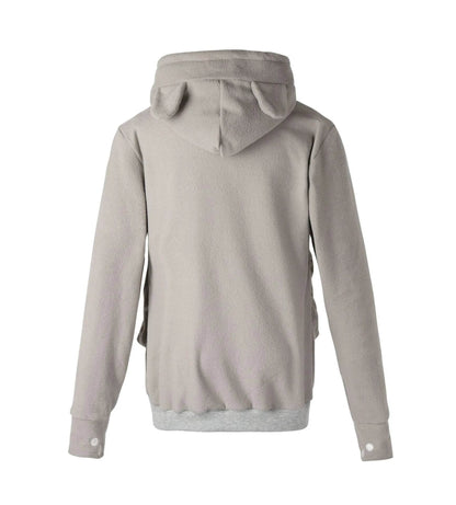 Sweatshirt With Pockets – Women’s Casual Solid Cat Lover Hoodie - www.Shopthatapp.com