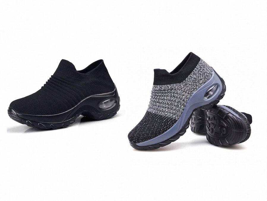 Casual Fashionable Socks Mesh Sneakers No tie sneakers women - www.Shopthatapp.com