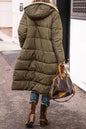 Classy Fleece lined Long Hooded Puffer Winter coat for women - www.Shopthatapp.com