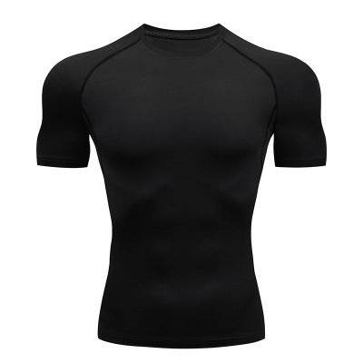 Solid color quick-drying bottoming short sleeve fitness t-shirt top - www.Shopthatapp.com