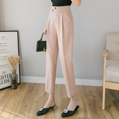 Tapered Trousers Women's Slim Harem Suit Trousers - www.Shopthatapp.com