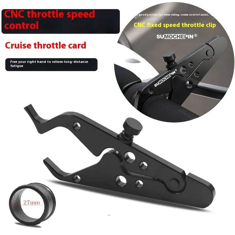 Motorcycle Throttle Grip CNC Aluminum Lock Assist Retainer Universal Cruise Control Bike Throttle Wrist Grip Handle Bar - www.Shopthatapp.com