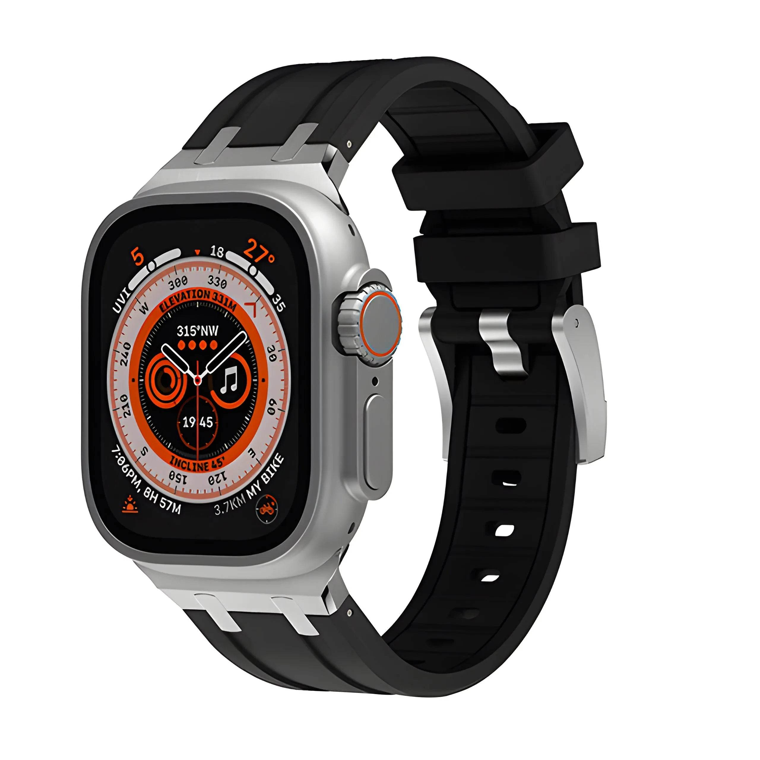 Liquid Silicone Sports Oak Butterfly Watch-buttom Strap - www.Shopthatapp.com