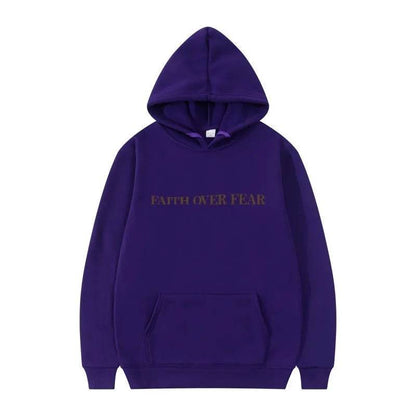 New Hoodie Faith Fear Men's And Women's Printed Sweatshirt’s - www.Shopthatapp.com