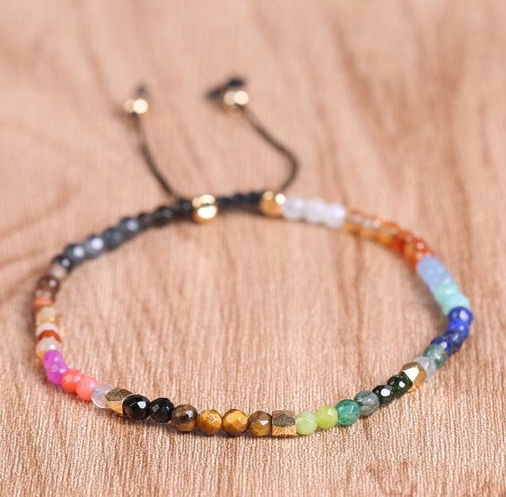 12 Constellation Lucky Stone 3MM Seven Chakra Bracelet - www.Shopthatapp.com