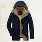 Thickened multi-pocket hooded men's cotton coat - www.Shopthatapp.com