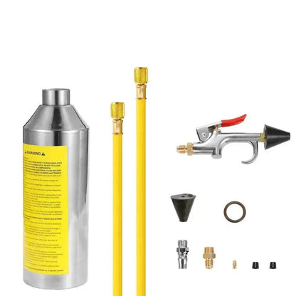 Automotive Air Conditioner System Flush Canister Gun Kit Pipe Maintenance Bottle - www.Shopthatapp.com