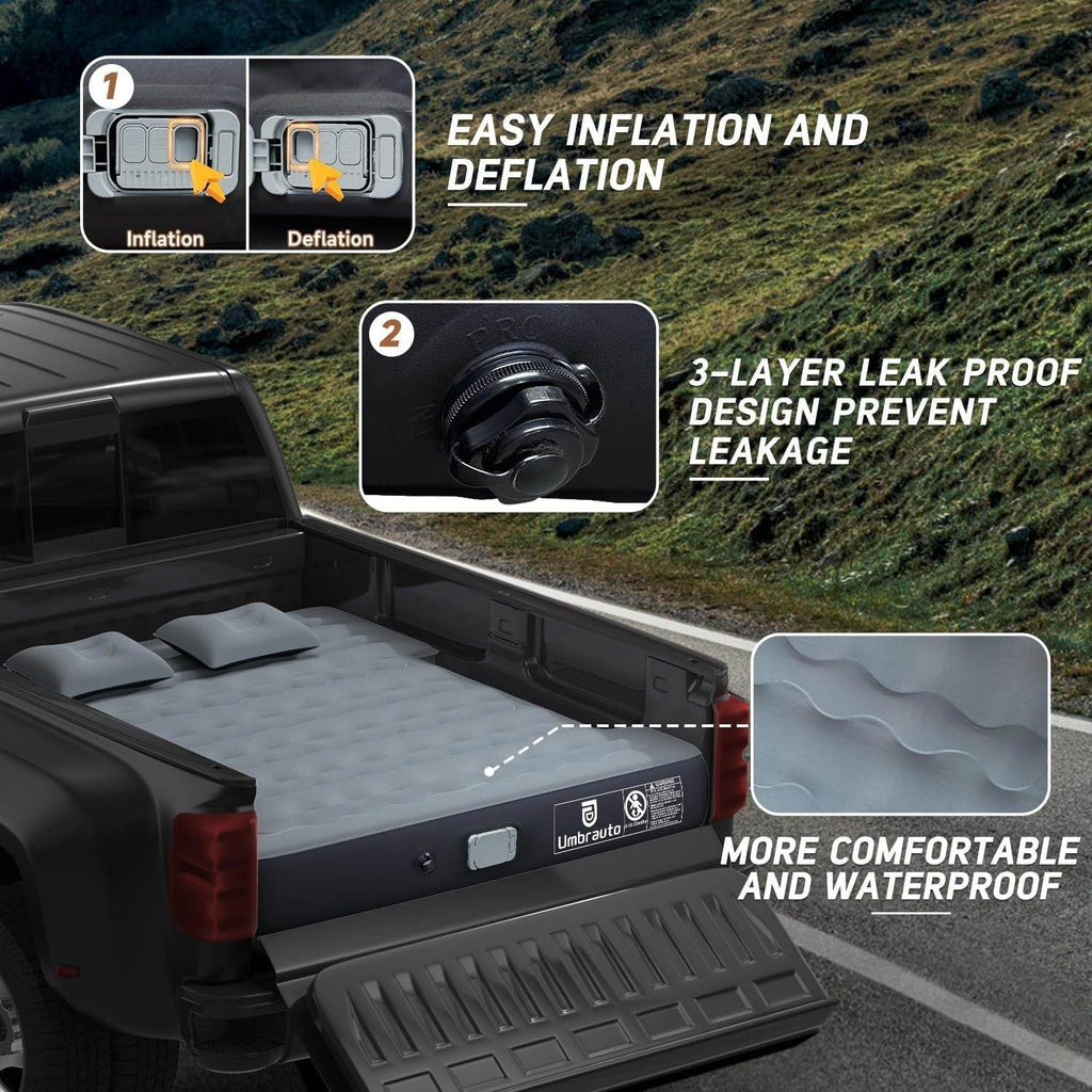 Inflatable Truck Bed Outdoor Camping Air Mattress 6.0-6.5ft - www.Shopthatapp.com