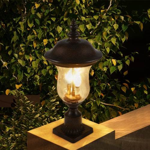Vintage Outdoor Light Pole Lights, Waterproof Garden Patio Lights, Walkway & Driveway Lighting - One Piece No Bulb - www.Shopthatapp.com