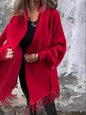 Women's  Cashmere Tassel Knitted Batwing Sleeve Kimono Cardigan Jacket Outwear - www.Shopthatapp.com