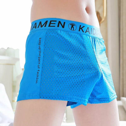 Men's Ice Silk Mesh Breathable KAIDIAMEN Boxers underwear - www.Shopthatapp.com