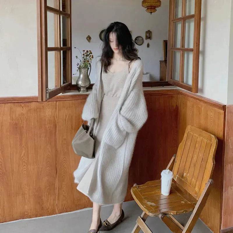 New Style Women Autumn Winter Fleece Long Kimono Sweater Jacket coat - www.Shopthatapp.com